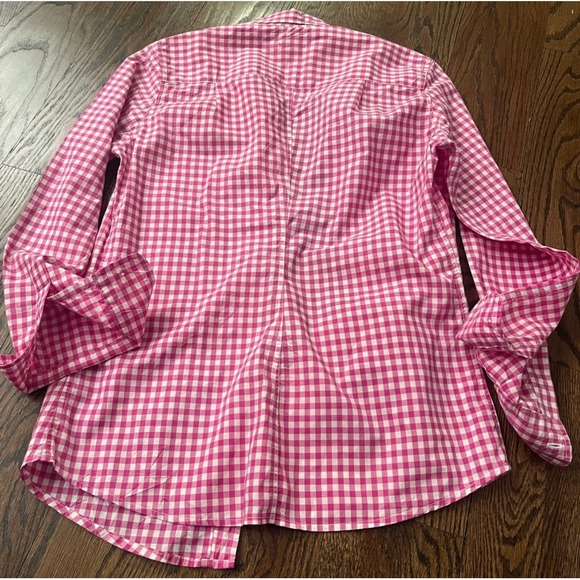 Frank & Eileen Gingham Button Down Shirt Pink White - Large - Picture 4 of 4
